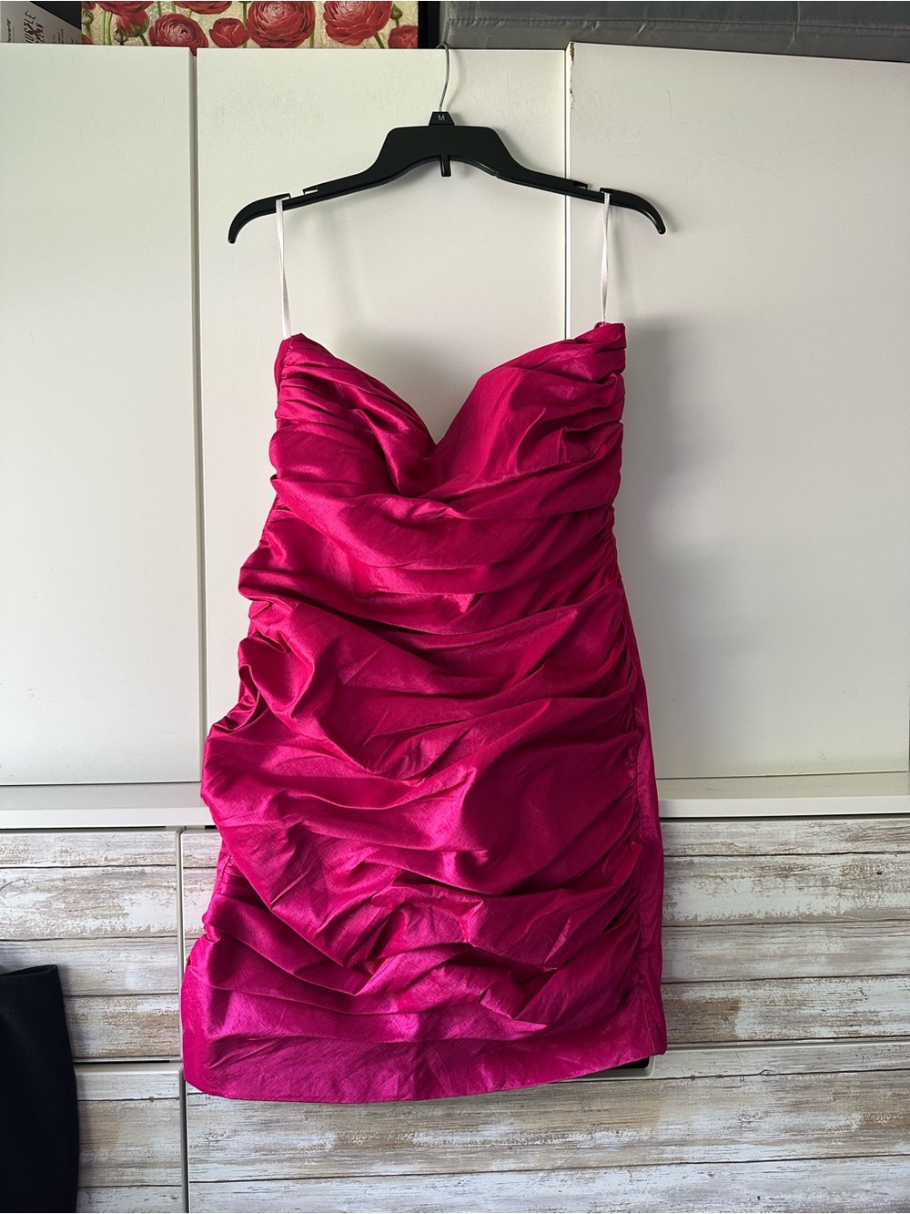 💖 Star Box Fuchsia Ruched Cocktail Party Dress 2X Plus Size Special Occasion